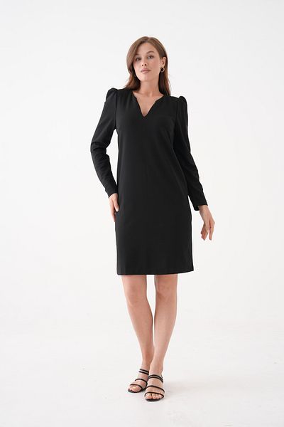 MAMAYAGA Women's V-Neck A-Line Plus Size Sports Stylish Plus Size Long Sleeve Curve Dress