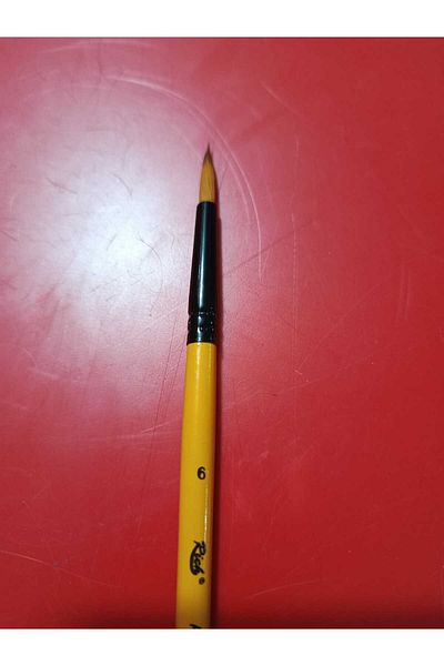 Rich 123 Series Round Tip Multi-Purpose Quality Synthetic Detail Brush No:6
