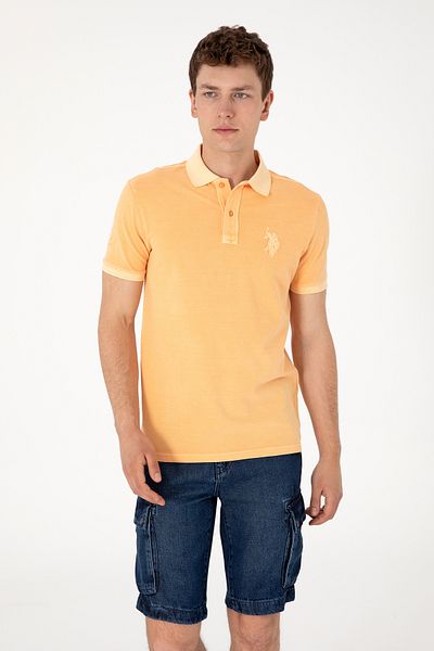 U.S. Polo Assn. Men's Orange Basic T-Shirt 50298053-Vr202