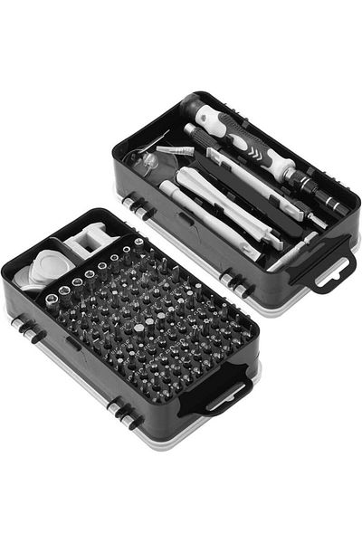 Velixo 115 In 1 Precision Screwdriver Set, 98 Bits, For Electronics, Phones, Tools,magnetizer,case Included