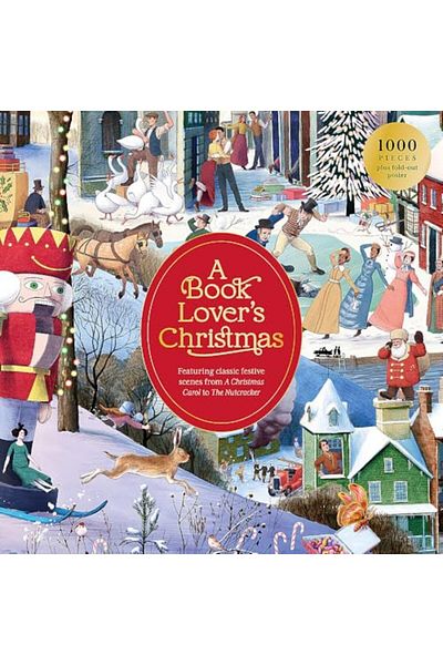 LAURENCE KING PUBLISHING A Book Lovers Christmas A 1000Piece Jigsaw Puzzle