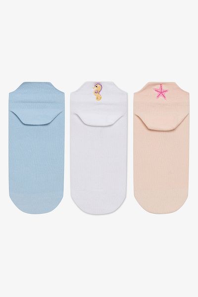 Penti Tab Summer Vibe Grüne 3-teilige Booties-Socken