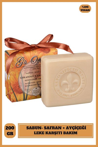 Nesti Dante Gli Officinali 200Gr Sunflower & Saffron Soap - Anti-Blemish