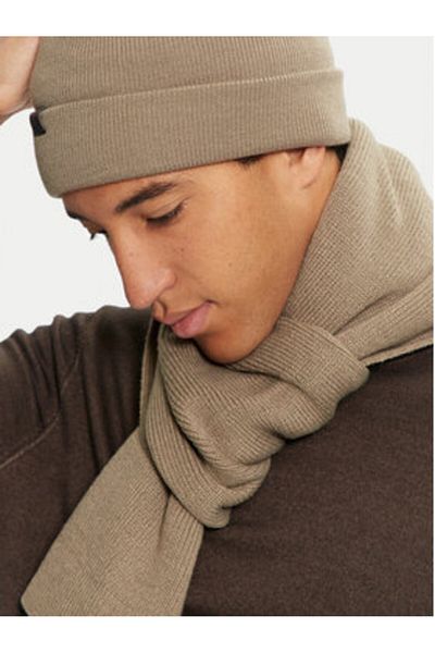 Jack & Jones Jack Jones Men's Scarf and Hat Set 12163827 Natural