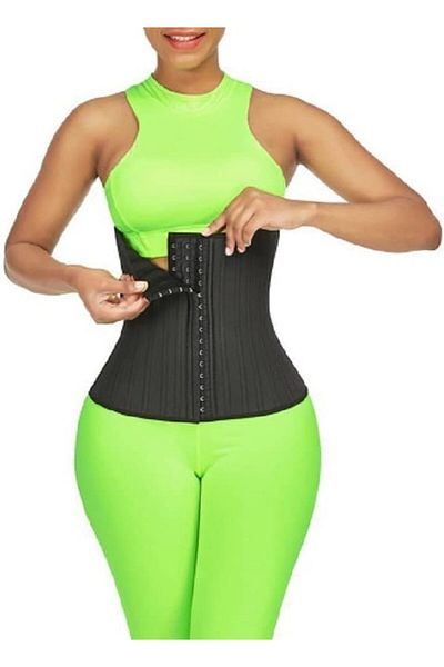 Dee-Trimmer Dee Trimmer Classic 29 Steel Firm Waist Trainer Trimmer Belt Slim Body Sweat Hooks Closure for Stoma