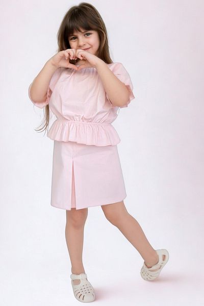 Parla Kids Alina Madonna Powder Pink Girl's Skirt and Blouse Set