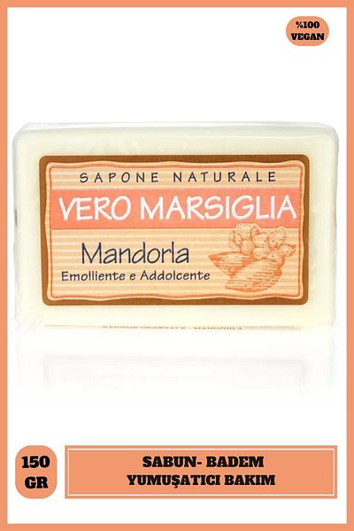 Nesti Dante Vero Marsiglia Mandorla Solid Soap 150Gr |   Moisturizer |   Almond Extract