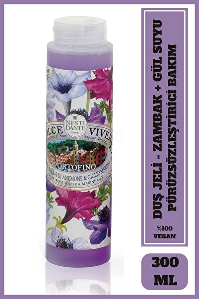 Nesti Dante Dolce Vivere Portofino Duş Jeli 300ml | Sıkılaştırıcı | Zambak ve...