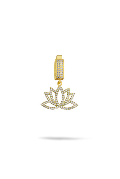 Silveranka 925 Ayar Gümüş Lotus Charm