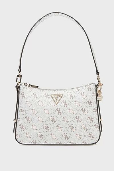 Guess Eco Erıca Top Zip Shoulder Bag Women's Cream Shoulder Bag Hweqg951018-Crg