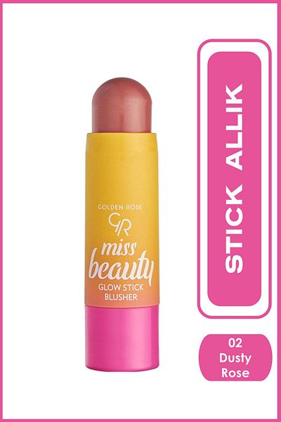 Golden Rose Miss Beauty Glow Stick - أحمر الخدود داستي روز رقم: 02 - أحمر الخدود