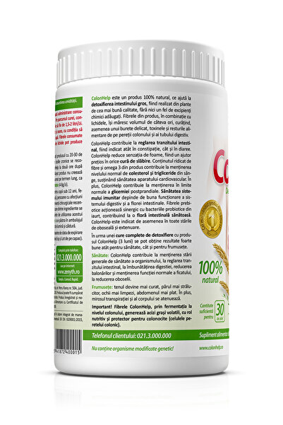 ZENYTH Colonhelp, 480 G, Powder, Detoxifier And Intestinal Regulator, Slimming,