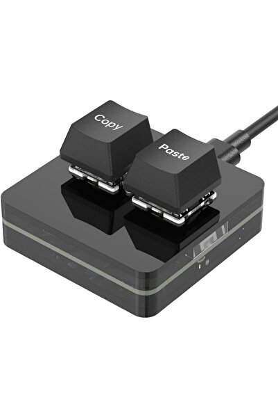 silabor 2 Tuşlu Bluetooth Mini Klavye Makro Klavye Mekanik Rgb Pın Klavye Programlanabilir Windows Ve Mac