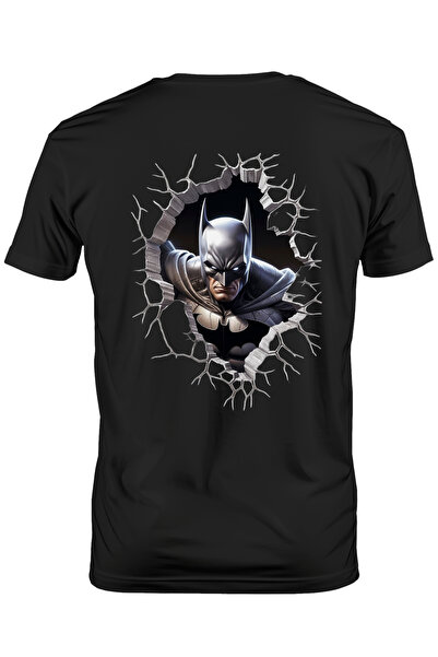 StoryGift Romania Tricou Barbati Cu Super Erou Bat Man Iesind Dintr-un Perete...
