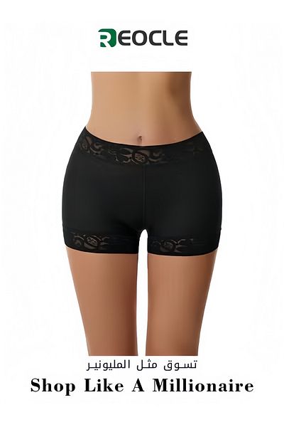 REOCLE Women's Lace Shaper Boyshort Underwear Seamless Body Shapewear Panties