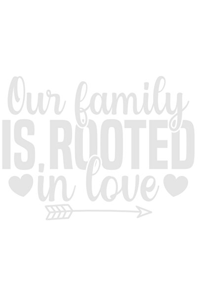 StoryGift Romania Sticker Adeziv 20CM Exterior cu mesajul din care reiese ca familia noastra este inradacinata i