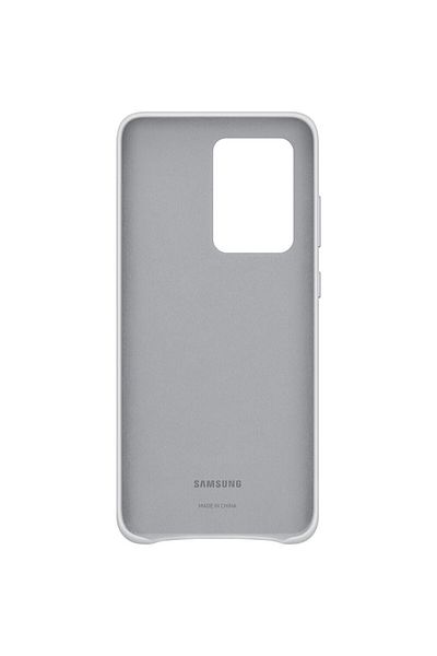 Samsung Husa De Protectie Leather Cover Pentru S20 Ultra, Light Gray