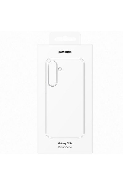 Samsung Clear Case Protective Cover for Galaxy S25 Plus, Transparent