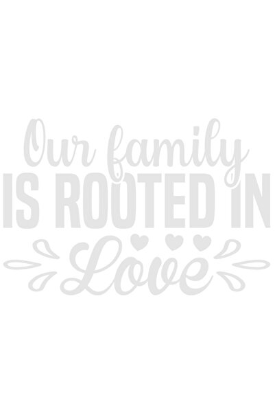 StoryGift Romania Sticker Adeziv 20CM Exterior cu inimioare pentru cei care cred ca familia este inradacinata in