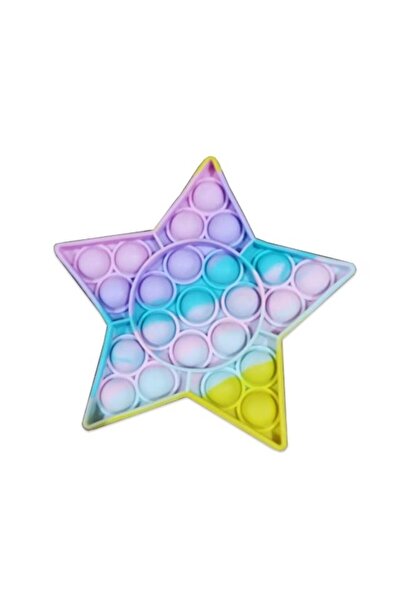 Teo Antistress Toy, , Type Pop It Now and Flip It, Star, Silicone, Multicolor