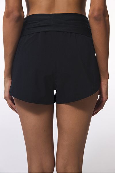 Penti Schwarze, gefaltete Badeshorts