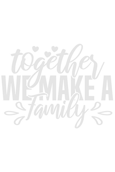 StoryGift Romania Sticker Adeziv 90CM Exterior cu mesajul in engleza "Togethe...
