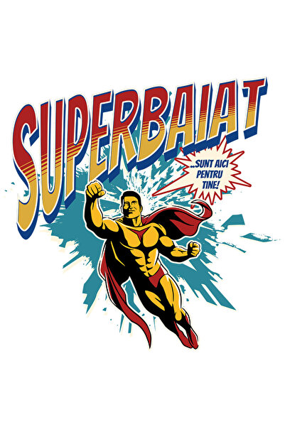 StoryGift Romania Sticker Adeziv 90CM Super Baiat SuperErou Sunt Aici Pentru ...