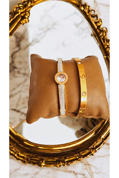 İNİTİUM Stainless Steel Set of 2 Gold