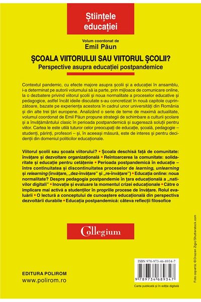 Polirom The school of the future or the future of school?, Emil Paun