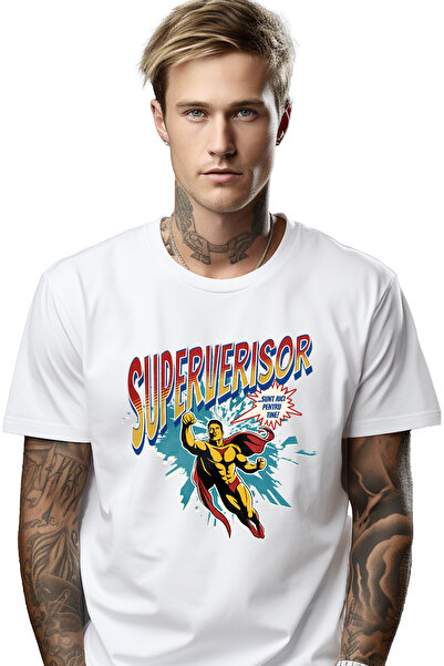 StoryGift Romania Tricou Barbati Super Verisor Supererou Sunt Aici Pentru Tin...