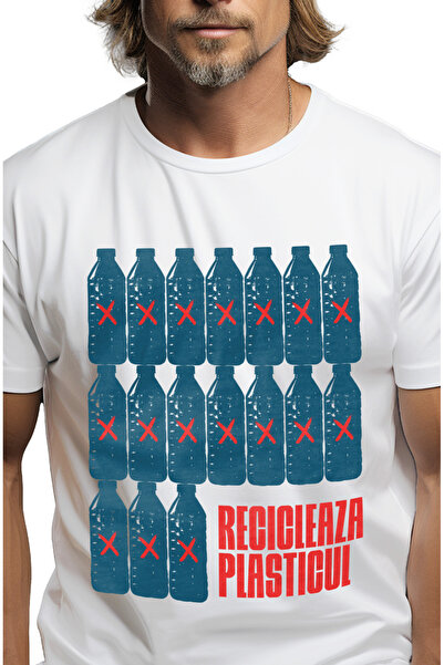StoryGift Romania Tricou Barbati Recicleaza Plasticul Sticle Reciclare Poluar...