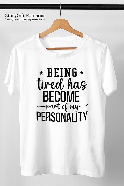 StoryGift Romania Men's T-Shirt For Those Whose Fatigue Has "Entered" Their Personality With Print On The Left Front