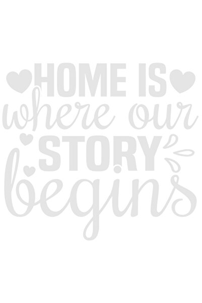 StoryGift Romania Sticker Autocolant 70CM Exterior cu inimioare si mesajul "H...