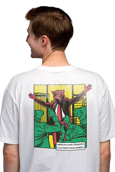 StoryGift Romania Tricou Barbati Personalizat Lupul, Liderul Oilor, Cu Imprim...