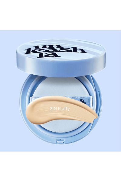 UNLEASHIA Natural Effect Cushion Foundation, Unleashia, Babe Skin, 15g 21N