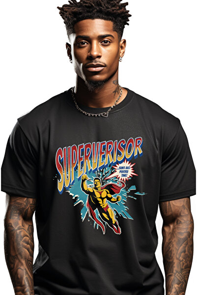 StoryGift Romania Tricou Barbati Super Verisor Supererou Sunt Aici Pentru Tin...