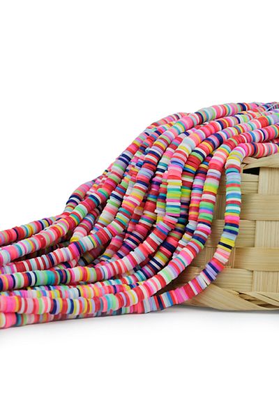 Prestij Boncuk Fimo Bead Sequence 6 mm |   Mixed Color Model-09
