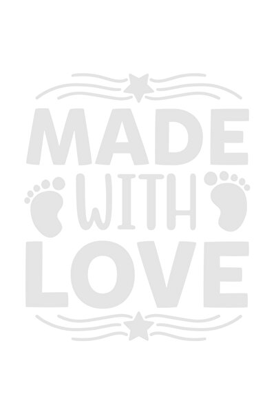 StoryGift Romania Sticker Eticheta 40CM Exterior cu stelute si textul "Made w...