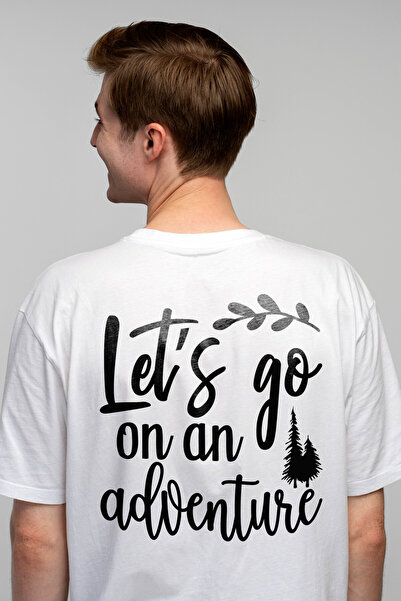 StoryGift Romania Tricou Barbati Cu Brazi Si Mesajul "let's Go On An Adventur...