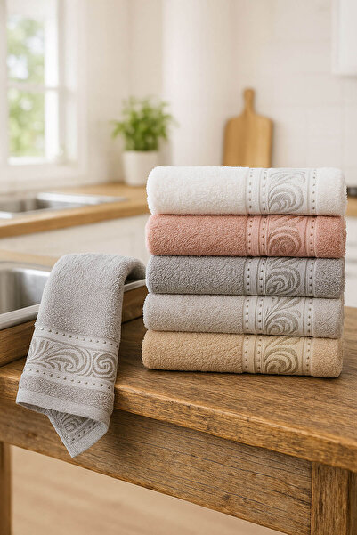 Mira Home 6'lı Mutfak Havlusu Seti 30x50 cm %100 Pamuklu Derya