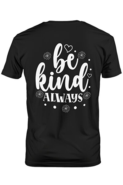 StoryGift Romania Tricou Barbati Cu Inimioare Si Floricele Cu Textul "be Kind...