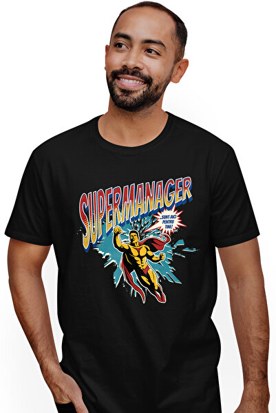 StoryGift Romania Tricou Barbati Super Manager Supererou Sunt Aici Pentru Tin...