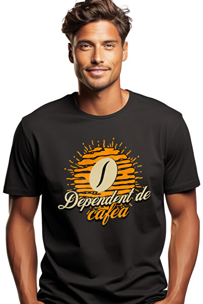 StoryGift Romania Tricou Barbati Dependent De Cafea Energie Dimineata Cofeina...