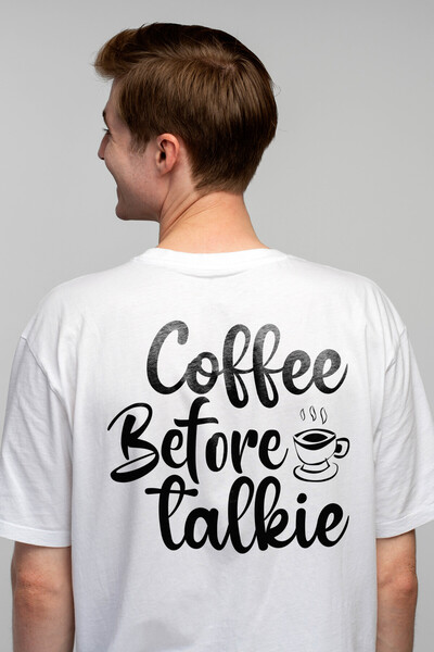 StoryGift Romania Tricou Barbati Cu Ilustratie In Care Apar O Ceasca Cu Cafea...