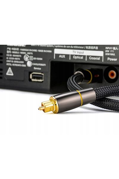 zola Toslink digital optical audio cable, for connecting audio devices, length 3 m