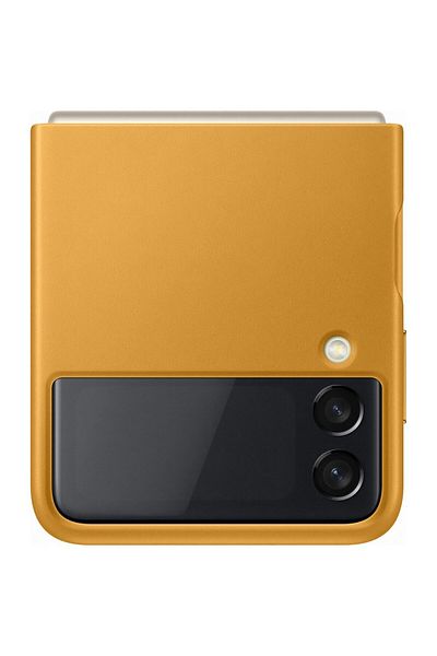 Samsung Husa De Protectie Leather Cover Pentru Galaxy Z Flip 3, Yellow