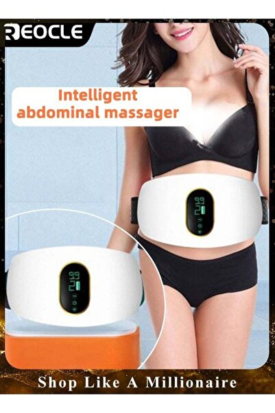 REOCLE حزام تخسيس بثلاثة أوضاع للتدليك، جهاز إنقاص الوزن، تدليك اهتزازي قابل للتعديل، حارق دهون البطن