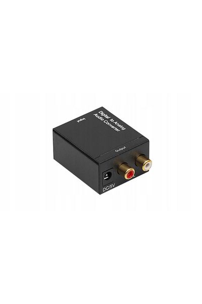 zola Digital to analog audio converter/adapter, 2 RCA connectors, Toslink optical output
