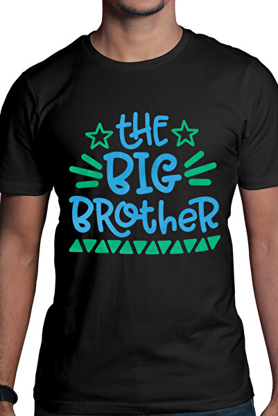 StoryGift Romania Tricou Barbati Cu Text Colorat In Engleza The Big Brother, ...