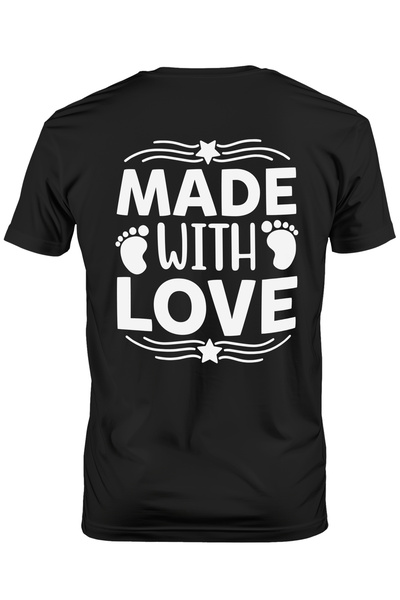 StoryGift Romania Tricou Barbati Cu Stelute Si Textul "made With Love" - Crea...